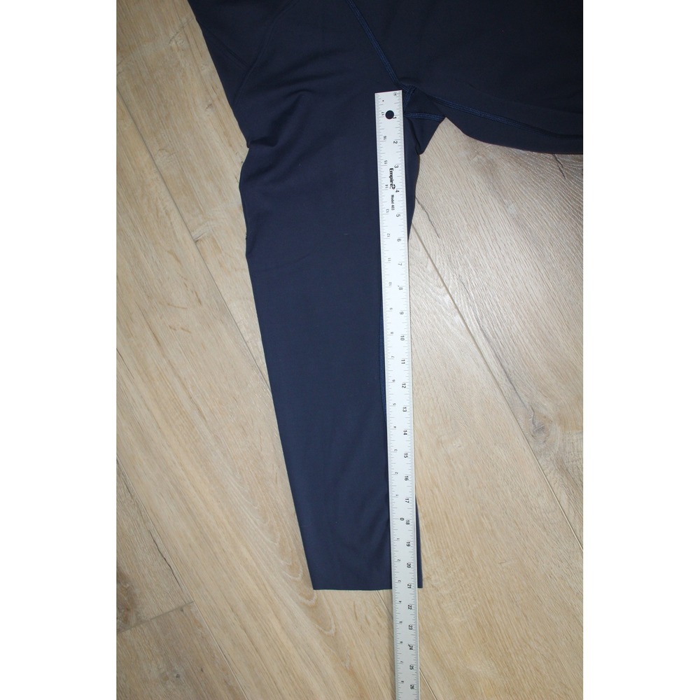 Lululemon Navy Blue High Rise Cropped Leggings Size 6 Activewear Running - Picture 8 of 9